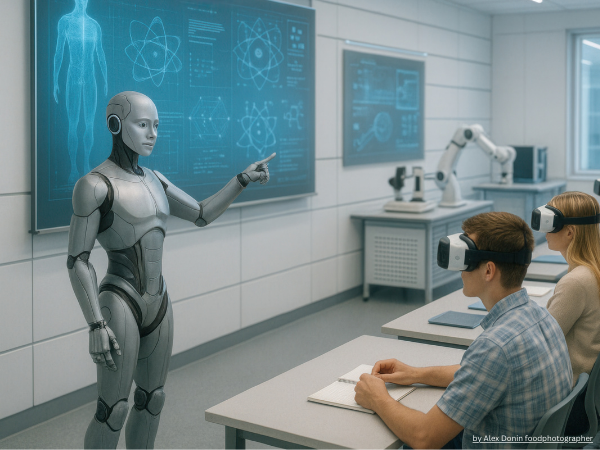 Image showing AI is teaching to students - Mindgrasp AI Free Alternative